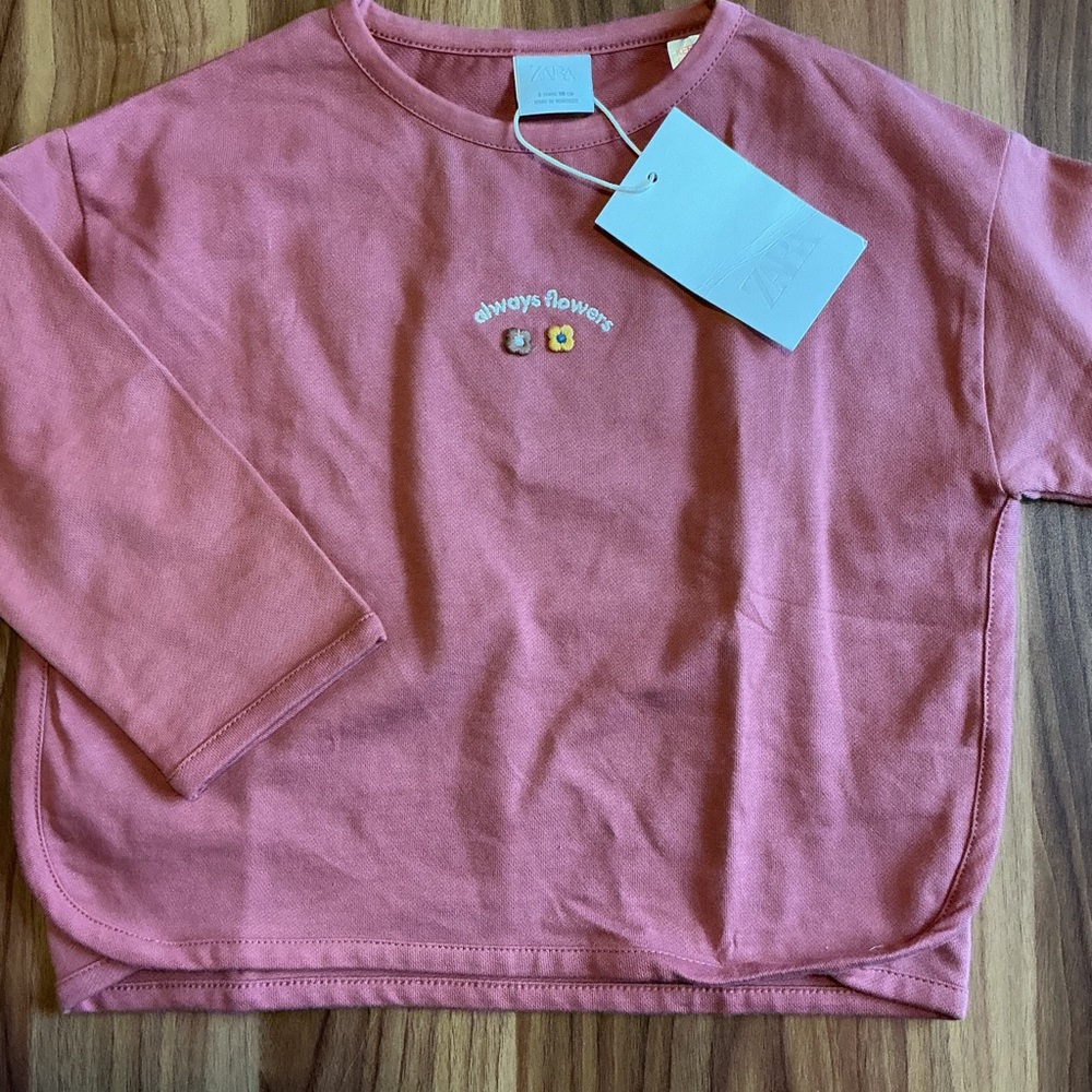 NWT Zara 3Y Always Flowers Long Sleeve